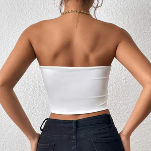 Top Sportivo da Donna Personalizzato Senza <span class=keywords><strong>Spalline</strong></span>, Leggero, Traspirante, ad Asciugatura Rapida, per Yoga, Pilates, Allenamento e Fitness - Product Image 2