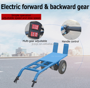 JIN YANG HU Electric Hand <span class=keywords><strong>Sack</strong></span> Truck Trolley Electric Flatbed Trolley para almacén carretilla eléctrica - Product Image 5