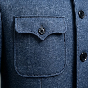 Abito Formale <span class=keywords><strong>da</strong></span> Uomo per Mezza <span class=keywords><strong>Età</strong></span> con Colletto Rialzato, Due Pezzi (Giacca e Pantaloni), Personalizzabile OEM ODM, per Matrimoni e Affari - Product Image 2