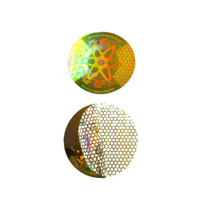 Clear Anti-Counterfeit PET Adhesive Hologram Sticker with Custom Design and Label - Product Image 2