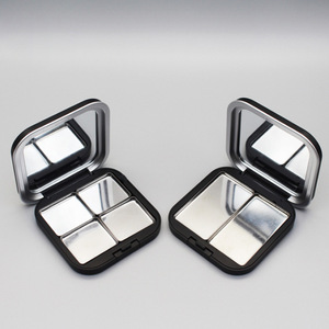 <span class=keywords><strong>4</strong></span> 6 8 màu sắc rỗng Magnetic Matte Đen tinplate Eyeshadow Palette trường hợp hình chữ nhật E trang điểm nhỏ gọn bao bì bột với gương - Product Image 3