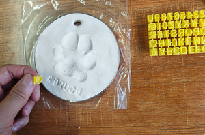 Kit de souvenirs d'empreintes de pattes de chien ou de chat, empreintes de pattes d'animaux, impression d'empreintes de pattes de chien, ornement de sapin de Noël pour les amoureux des animaux - Product Image 6