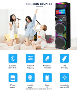 GD-1417 New Model Home Wooden Large <b>Speaker</b> Stereo Private Professional Wireless BT Box Smart <b>Speaker</b> with Screen - Product Image 4