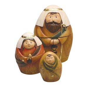 Hermoso Juego de Muñecas de Resina de los Tres Reyes Magos y el Pastor, Muñecas de Navidad Apilables, Juego de 9 - Product Image 5