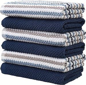 Vente directe d'usine, vente en gros, serviette de cuisine personnalisée en coton 100% hautement absorbante et à séchage rapide - Product Image 4