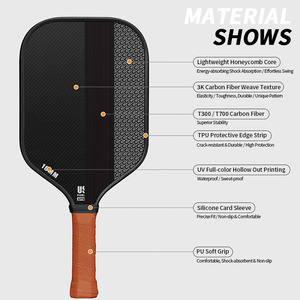 For <strong>Joola</strong> Pro IV Player Edition Portable Pickleball Paddle 16mm T700 Gen4 High Quality Frosted Carbon Fiber Honeycomb for - Product Image 3