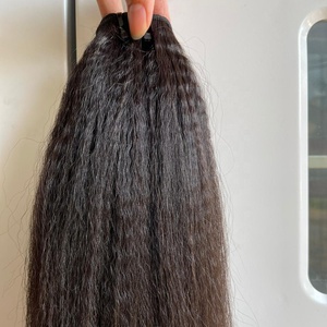 Mèches brésiliennes naturelles crépues lisses, cheveux vierges bruts, bon marché - Product Image 5