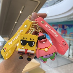 Llavero 3D de Bob Esponja y Patricio Estrella, Colgante de Plástico Kawaii para Mochila, Llaves de Coche, Regalos para Parejas - Product Image 3
