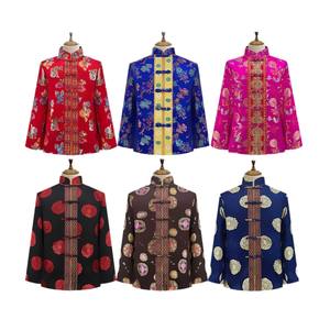 Suministros funerarios: ropa de luto para los fallecidos, conjunto completo de atuendo funerario con brocado de nube para los muertos - Product Image 1