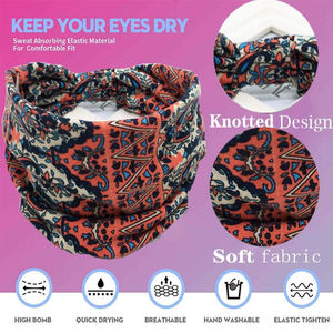 बोहेमिया वाइड हेडबैंड सिलाई अफ्रीका और यूरोपीय हेडबैंड खेल और सजावट के लिए लोचदार हेयरबैंड खिंचाव - Product Image 2