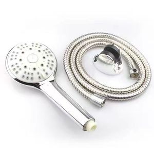 Juego de cabezal de ducha portátil con manguera flexible y función de masaje con chorro de lluvia para uso en el baño - Product Image 1