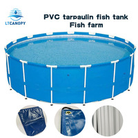 Liitong — saucière étanche bleue personnalisée, bâche pour réservoir de poisson et étang de piscine de 4000l