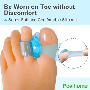 Meilleure vente Séparateur d'orteils en gel de silicone <span class=keywords><strong>Hallux</strong></span> <span class=keywords><strong>Valgus</strong></span> Protecteur de soins des pieds Séparateur d'orteils - Product Image 3