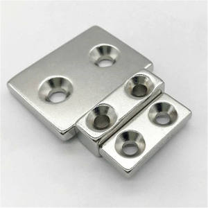 מגנט בלוק שקוע עם חור מרובע 1 מ\\\"מ, סופר חזק, עם שירותי ריתוך וחיתוך, מגנט קבוע לשימוש תעשייתי - Product Image 6