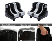 Elektrisches Shiatsu-Massagegerät für unter den Schreibtisch mit Vibration, Luftkompression, Infrarot-Wärme zur Blutzirkulation, Vollbein- und Fußmassage