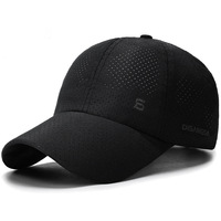 Gorra de Béisbol Personalizada de Secado Rápido con Protección UV, 100% Poliéster, Gorra Deportiva para Exteriores con Orificios de Ventilación Láser, Impresión Personalizada, MOQ Bajo