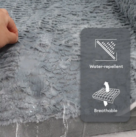 Coussin orthopédique pour chien en laine, amovible, lavable, hydrofuge, avec rembourrage en éponge, pour toutes les saisons