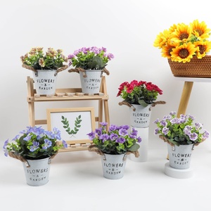 <span class=keywords><strong>H457</strong></span> Vente en gros de plantes artificielles en pot, tournesols, violets et fleurs de lavande pour la décoration de la maison, la chambre et le bureau - Product Image 6