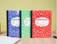Fournitures scolaires livre de Composition étudiant écriture Journal papier ligné marbre cahier B5 200pages cahier d'exercices pour enfants étudiant