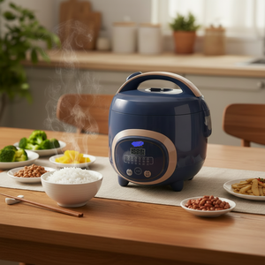Multifunctional Mini Rice Cooker Smart Digital Timer <b>Control</b> 0.6-1.5L Capacity Portable Design Home Appliance Mechanical Timer C - Product Image 2