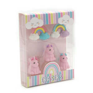 Soododo, fournisseur d'usine, ensemble de papeterie personnalisée, gomme à crayon <span class=keywords><strong>licorne</strong></span> mignonne, gommes personnalisées créatives pour enfants - Product Image 3