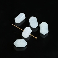 JD GEMS Vente en gros de perles en pierre naturelle multicolores en forme de cœur irrégulier (améthyste, œil de tigre, quartz) pour la fabrication de bijoux et bracelets DIY