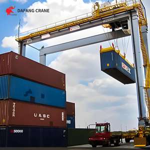 Nuevo diseño 20 Ton 40 Ton 50Ton 60 Ton RTG Grúa de pórtico de contenedor con neumáticos de goma automatizada Precio para manejo de contenedores de riel - Product Image 3