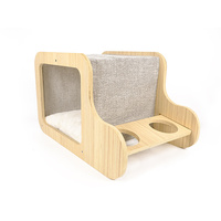 Lit-caverne pour chat en fausse fourrure écologique, grand format, multifonctionnel, en peluche douce, emballage personnalisé, imprimé petits animaux, utilisable pour dormir