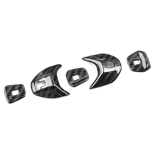 Autocollant de bouton de vitesse central en fibre de carbone pour <span class=keywords><strong>Corvette</strong></span> C8 (20-24) - Product Image 1