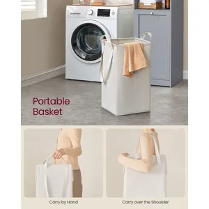Meuble <span class=keywords><strong>de</strong></span> <span class=keywords><strong>salle</strong></span> <span class=keywords><strong>de</strong></span> <span class=keywords><strong>bain</strong></span> <span class=keywords><strong>avec</strong></span> <span class=keywords><strong>panier</strong></span> à <span class=keywords><strong>linge</strong></span>, <span class=keywords><strong>panier</strong></span> à <span class=keywords><strong>linge</strong></span> amovible <span class=keywords><strong>avec</strong></span> poignées - Product Image 4