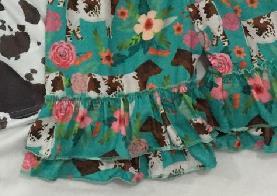 Wholesale Toddle Clothing Sets <strong>Girls</strong> <strong>Cow</strong> Print Design Short <strong>Outfits</strong> 2022 Summer 2pcs Baby Kids Clothing Sets - Product Image 6
