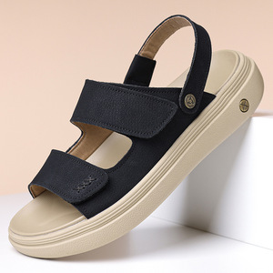 Sandalias Planas con Punta Abierta, Parte Superior de PU, Suela de EVA, Transpirables, Casuales, para Hombre - Product Image 2