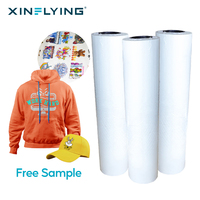 Rollo de Película PET DTF Blanco de 30CM 60CM para Impresión por Transferencia Térmica y Digital en Ropa y Camisetas con Pelado en Frío o Caliente