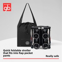 Goodbaby Gb Pockit 3H Poussette légère pour bébé Poussette de poche pratique et pliable en un clic avec accessoire pour siège auto