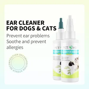 著名工厂狗耳清洁剂宠物护理产品减少细菌清洁剂滴耳剂宠物狗洗耳液
