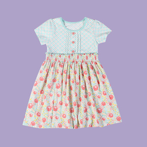 <span class=keywords><strong>Robe</strong></span> fleurie à manches évasées pour petite fille, vêtements d'été, nouvelle collection printemps 2022 - Product Image 2
