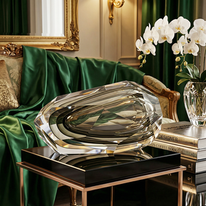 Vase décoratif moderne, style luxe léger, décoration intérieure, vase en cristal pour centre de table, bureau, herbe de la <span class=keywords><strong>pampa</strong></span>, fleurs séchées, fleurs - Product Image 3