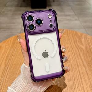 Coque de téléphone portable en acrylique rigide à quatre coins, très vendue, pour 17 Pro Max, avec découpe précise, transparente, magnétique - Product Image 3