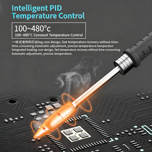 Estación de Soldadura de Alta Frecuencia T210Pro 120W con Control Digital de Temperatura, Calibración Automática y Voltaje 110V-240V para Reparación - Product Image 2