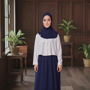 โรงงานผลิตเสื้อผ้าผู้หญิงแบบลำลองสำหรับฤดูใบไม้ร่วง ผ้าฝ้ายผสมไลคร่า ระบายอากาศได้ดี แบบสวมใส่ด้านใน รับผลิตแบรนด์ส่วนตัว (OEM) - Product Image 3