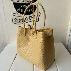 Bolsos de nuevo estilo ecológicos para mujer, bolso tejido de paja de Color de disfraz de Indonesia, bolsos de plástico reciclado, bolsos ecológicos para mujer - Product Image 2