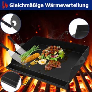 Ensemble de spatules et grattoirs universels en <span class=keywords><strong>fonte</strong></span> rectangulaires pour <span class=keywords><strong>plancha</strong></span>, émaillées en porcelaine, antiadhésives, pour <span class=keywords><strong>barbecue</strong></span>, poêle à griller, en plastique - Product Image 6