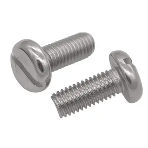 M1.6 - M8 Stainless steel DIN 85 ISO 1580 Slotted Pan Head Screw