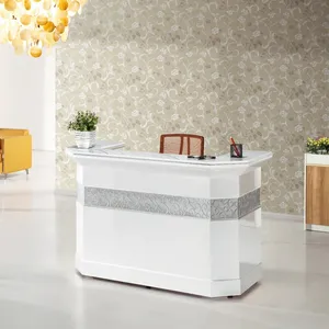 2023 JIYOU Bureau de réception de luxe moderne <span class=keywords><strong>en</strong></span> bois, finition laquée brillante, pour salon, hôpital, bureau, modèle 2020, <span class=keywords><strong>en</strong></span> promotion - Product Image 6