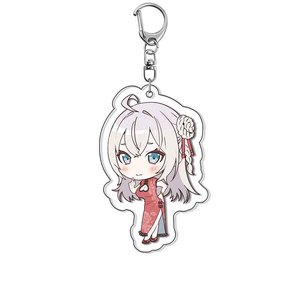 Anime Kuze Masachika Alisa Mikhailovna Kujou llaveros Alya a veces oculta sus sentimientos en bolso ruso colgante coche llavero - Product Image 3