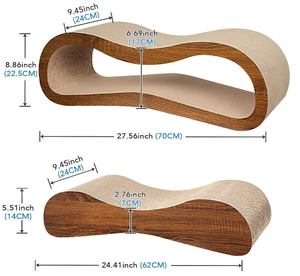 Grote Golfkartonnen Krasplank Kat Krabpaal Duurzame Bordpads Voorkomt Schade Aan Meubels - Product Image 2