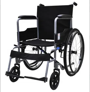 Groothandel elektrische rolstoel lucht wiel-Fabrikant Van Opvouwbare Lichtgewicht Ultralight Reizen Handmatige Handicap Rolstoel Gehandicapten Factory Supply