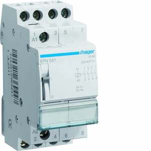 EPN541 Personalizzabile con relè a impulsi Hagers 16 A 24 V AC 4 NO, moduli 2 DIN - Product Image 1