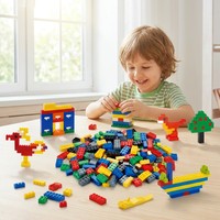 Juego de 500 Bloques de Construcción, Ladrillos Creativos Clásicos, Juguete de Construcción Compatible con Plástico ABS, Regalo Educativo STEM para Niños