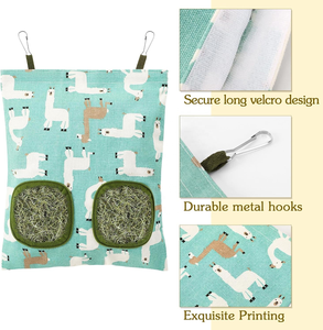 Sac à foin suspendu personnalisé à 2 trous <span class=keywords><strong>pour</strong></span> cochon d'Inde, mangeoire <span class=keywords><strong>pour</strong></span> lapins, chinchillas, hamsters et petits <span class=keywords><strong>animaux</strong></span> de compagnie, <span class=keywords><strong>accessoires</strong></span> <span class=keywords><strong>pour</strong></span> cage - Product Image 3